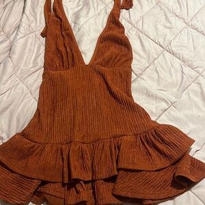 Backless romper